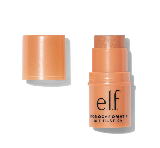e.l.f. Monochromatic Multi Stick, Luxuriously Creamy &amp; Blendable Color, For Eyes, Lips &amp; Cheeks, Glimmering Guava, 0.17 Oz [5g]